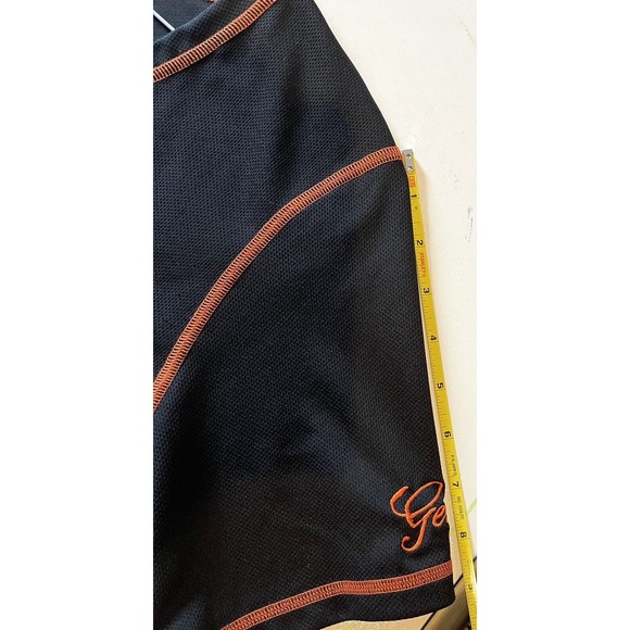 Harley Davidson XL Short Sleeve Women's Baseball Style Jersey Black Orange VA - Picture 12 of 14